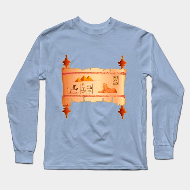 PAPYRUS design Long Sleeve T-Shirt by Mako Design 